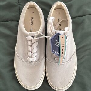 TOMS Light Gray Canvas Shoes